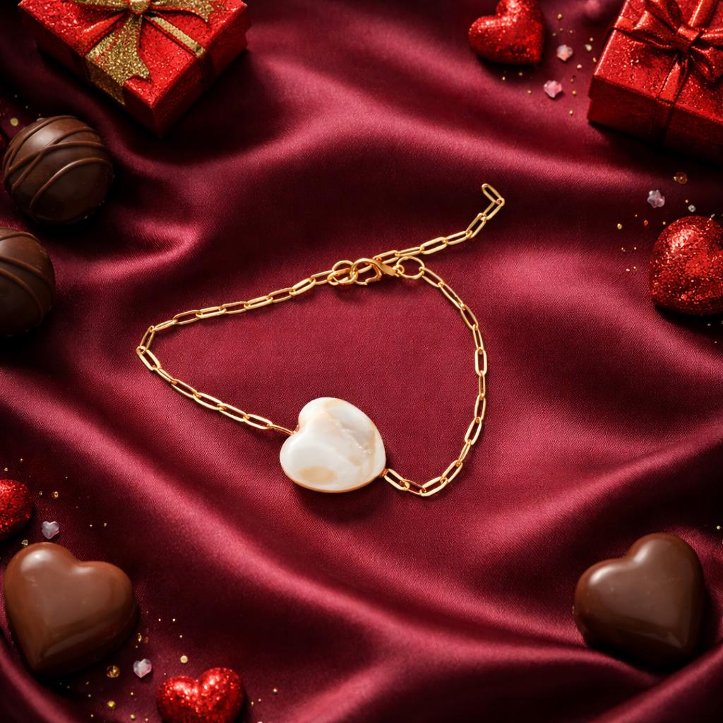 Bracelet,  Danty Stone Heart