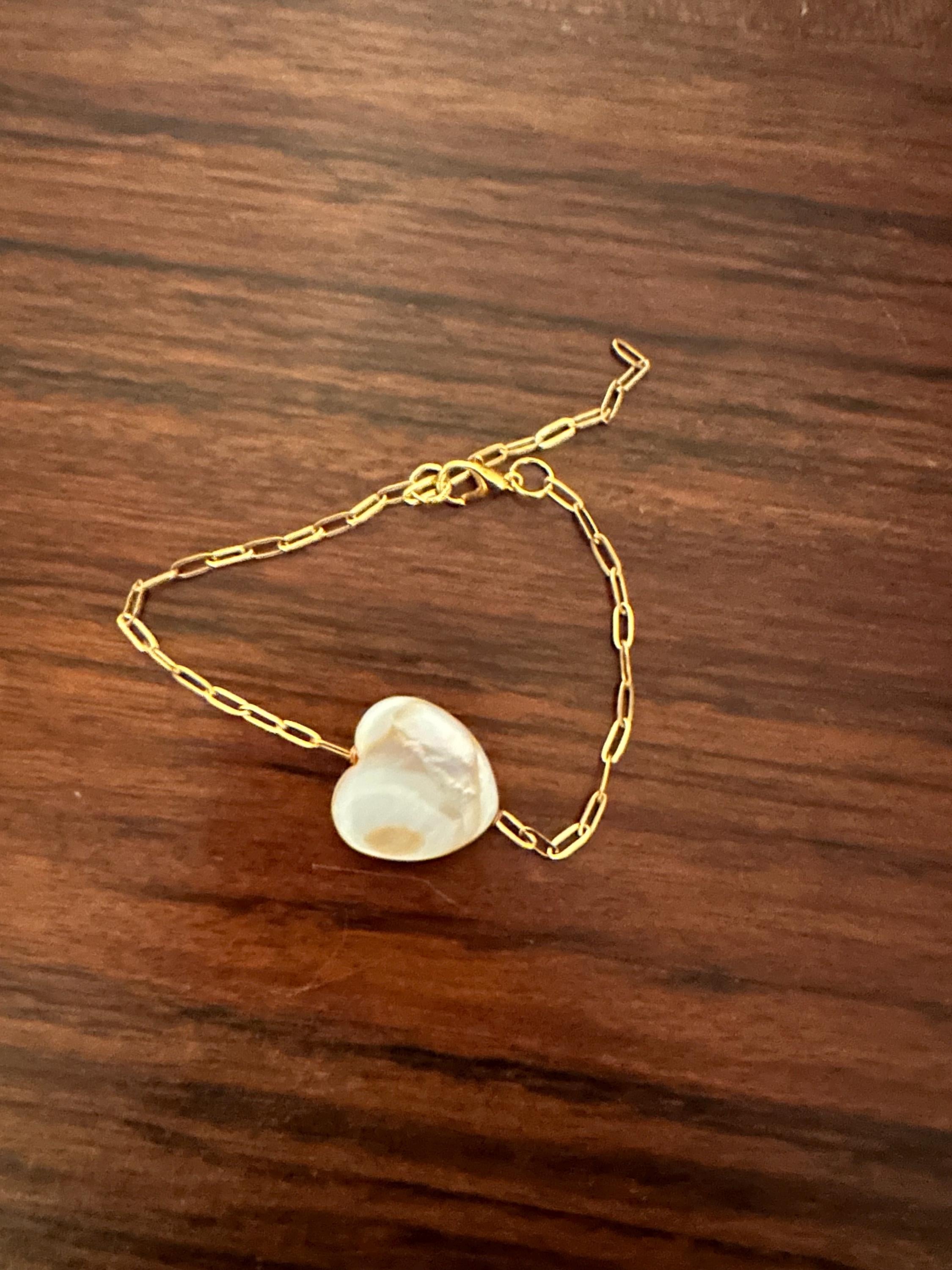 Bracelet,  Danty Stone Heart