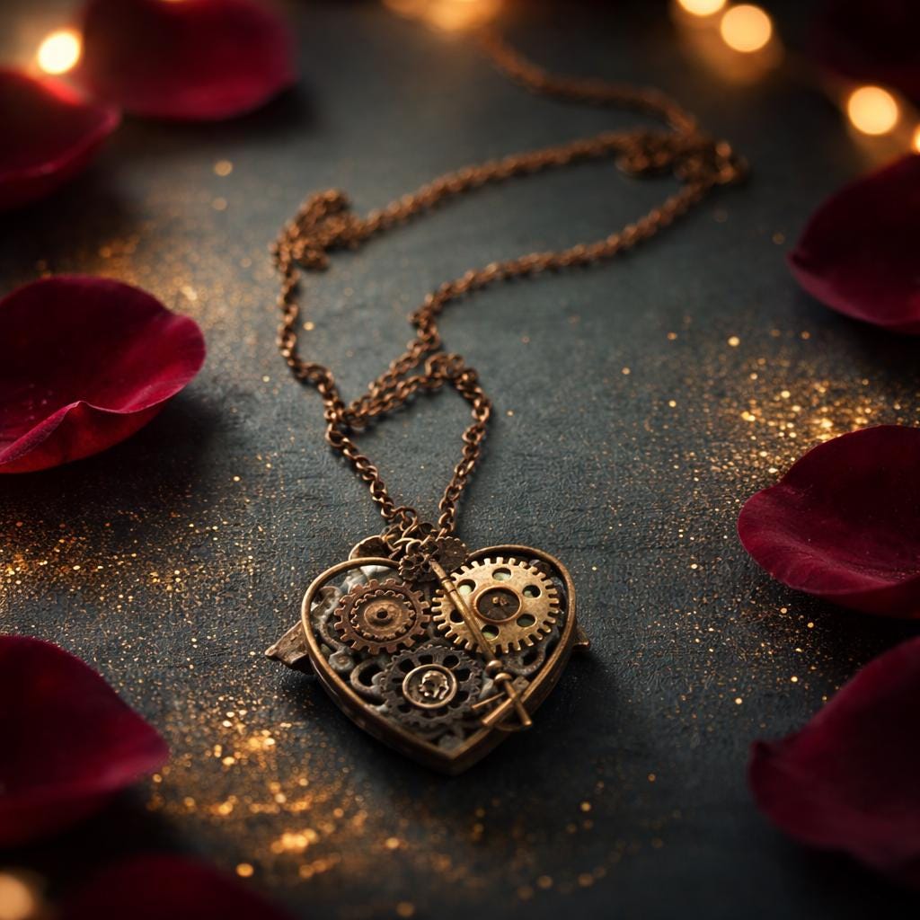 Necklace,  Steampunk Heart